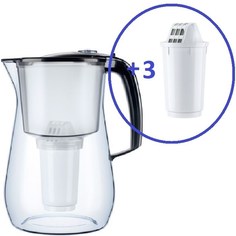 Кувшин Прованс Аквафор А5 и 3 сменных модуля А5 Черный