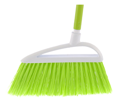 Щетка пластм, для подм, , 230 мм "LUX", салат, щетина c черенком, 120 см, D22мм// ELFE