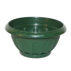 Горшок Ирис с поддоном зеленый, 1,8л Кострома пластик