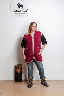 Жилет женский Alwero ТАТРЫ красный 2XL