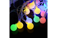 Гирлянда Шарики 20 светодиодов, мультиколор Luazon Lighting