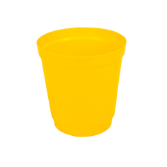 Горшок Глэдис с поддоном желтый, 1,2л Кострома пластик