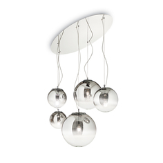 Подвесной светильник Ideal Lux Mapa SP5 макс.5x60Вт Е27 IP20 230В Металл/Стекло 140759