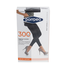 Леггинсы женские Pompea DPC LEGGINS черные 4-L