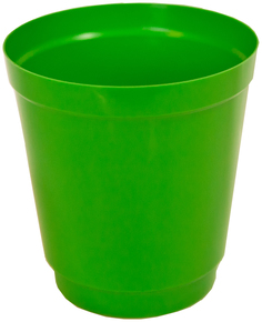 Горшок Глэдис с поддоном светло-зеленый, 1,2л Кострома пластик