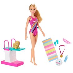 Игровой набор Mattel Barbie Приключения Барби в доме мечты Чемпион по плаванию GHK23