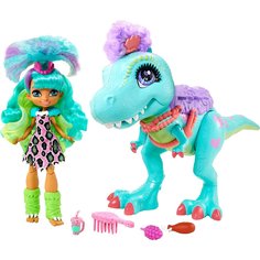 Игровой набор Mattel Cave Club Рокель и Ти-Рекс GTL69