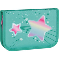Пенал TIGER FAMILY 1 отделение, 1 откидная планка, ткань, Shooting Stars 20х14х4 см 270227