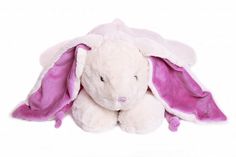Мягкая игрушка Lapkin Кролик, 45 см, белый/фиолетовый AT365050