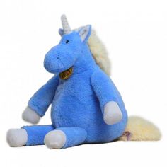 Мягкая игрушка Lapkin Единорог, 28 см, длинноногий, голубой AT365289