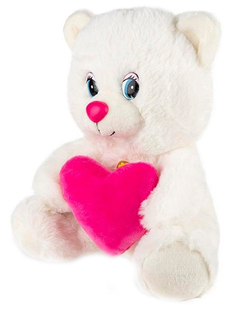 Мягкая игрушка Maxitoys Мишка с Сердцем, Озвученный, 21 См MP-HH-R20073