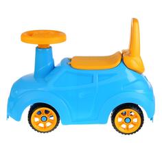 Каталка машина Крутышка со спинкой (голубая, красная) Н-431004 Нордпласт