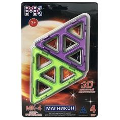 Конструктор магнитный Магникон МК-4-СТ Супер треугольники