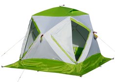 Палатка ЛОТОС Куб 3 Компакт Термо белый/салатовый