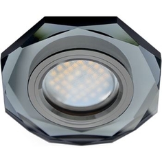 Встраиваемый светильник Ecola Dl1652 Mr16 Gu5,3 Черный/Черный Хром