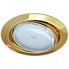 Ecola Gx53-Ft9073 Светильник Встраиваемый Поворотный Золото 40X120 Fg5390Ecb