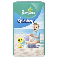 Трусики для плавания Pampers Splashers размер 3-4, 6-11 кг, 12 шт.