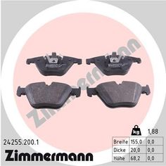 Комплект тормозных колодок, дисковый тормоз ZIMMERMANN 24255.200.1