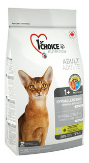 Сухой корм для кошек 1st choice HYPOALLERGENIC, гипоаллергенный, утка, 2,72кг