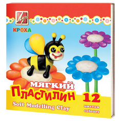 Пластилин мягкий ЛУЧ Кроха 12 цветов