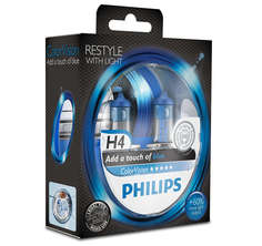 Лампа H4 12v- 60/55w (P43t) Color Vision (2шт) Philips арт. 12342CVPBS2