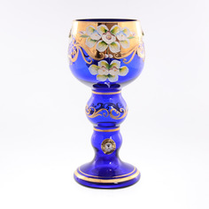 Ваза Bohemia лепка синяя E-S