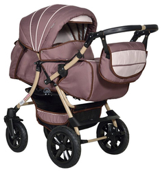 Коляска прогулочная Indigo Capri PCO Мокко, Светло-бежевый УТ0009475