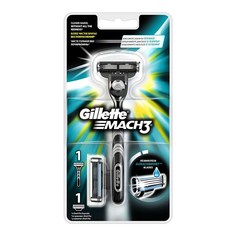 Станок для бритья Gillette Mach3 с 2 сменными кассетами