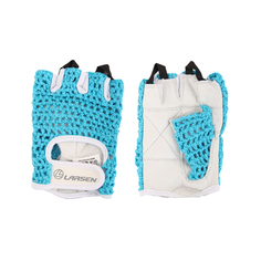 Перчатки для фитнеса Larsen 16-1961, голубые/черные, M