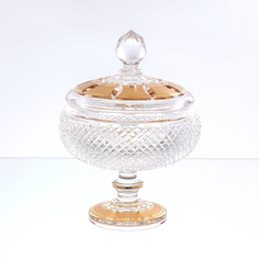 Конфетница с крышкой Crystal Heart д.14см, в.20см