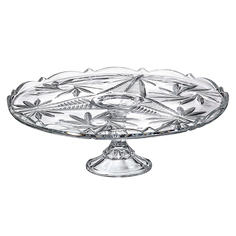 Тарелка для торта на ножке Crystalite Bohemia Pinwheel 31 см