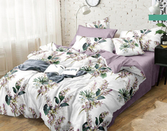 Постельное белье на резинке Mercury Home «Амазония» Семейное Поплин 2 наволочки 50x70