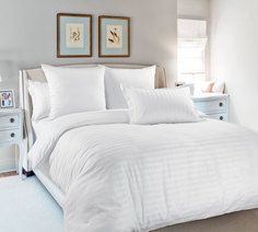 Постельное белье Mercury Home «Страйп» 2 спальныйальный Поплин 4 наволочки