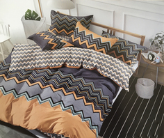 Постельное белье Mercury Home «Зигзаги» 1.5 спальный Поплин 2 наволочки 50x70