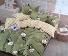 Постельное белье Mercury Home «Пчёлка» 2 спальныйальный Поплин 4 наволочки