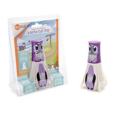 Интерактивная игрушка для кошек HEXBUG, Голубь Пестер, бежево-фиолетовый, диаметр 8.5см