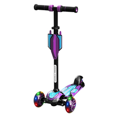 Детский трехколесный самокат Small Rider Turbo Spacecraft 3 Фиолетовый MEGA043
