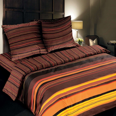 Постельное белье Mercury Home «Шоколад» Евро Макси Поплин 4 наволочки