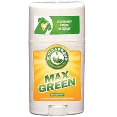 Дезодорант стик с натуральными ингредиентами Max-Bio Deodorant Max Green