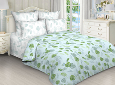 Постельное белье Mercury Home «Папоротник 7» Евро Макси Поплин 4 наволочки