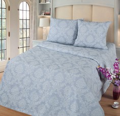 Постельное белье Mercury Home «Сизарион» Евро Поплин 2 наволочки 50x70