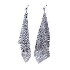 Серьги из бижутерного сплава с кристаллами Moon Paris MB-21.07-023