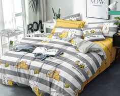 Постельное белье Mercury Home «Коты» Евро Поплин 4 наволочки