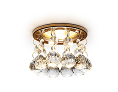 Светильник встраиваемый Ambrella Light Crystal, K2051 CL/G, 50W, IP20