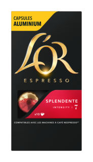 Капсулы L’OR Espresso Splendente для кофемашин Nespresso 10 капсул Lor