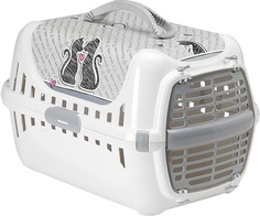 Переноска MODERNA 31x51x34см белый, серый