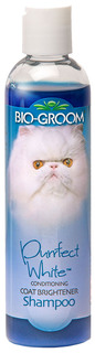 Шампунь для кошек Bio-Groom Purrfect White для повышения яркости окраса, 355 мл