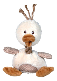 Мягкая игрушка для собак TRIXIE Утка, белый, 15 см