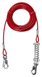 Поводок для собак Trixie Tie Out Cable 5 м красный 15938