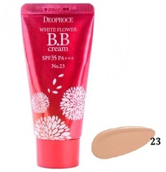 Крем ББ 23 тон DEOPROCE WHITE FLOWER BB CREAM SPF35 PA+++ 30g #23 30гр